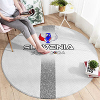 Slovenia Football 2024 Round Carpet Trophy Wing Style