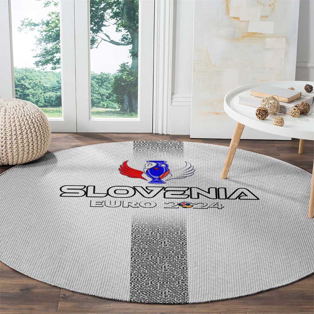 Slovenia Football 2024 Round Carpet Trophy Wing Style