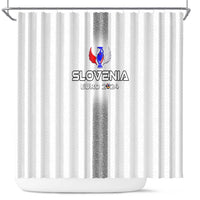 Slovenia Football 2024 Shower Curtain Trophy Wing Style