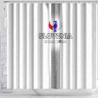 Slovenia Football 2024 Shower Curtain Trophy Wing Style