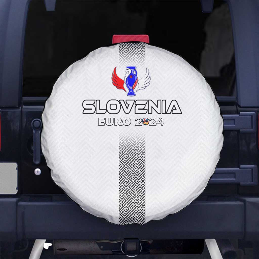 Slovenia Football 2024 Spare Tire Cover Trophy Wing Style - Wonder Print Shop