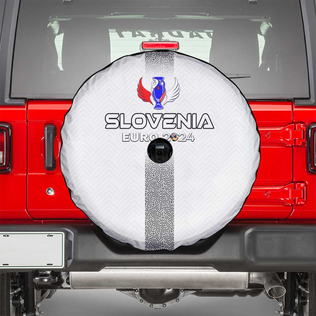 Slovenia Football 2024 Spare Tire Cover Trophy Wing Style - Wonder Print Shop