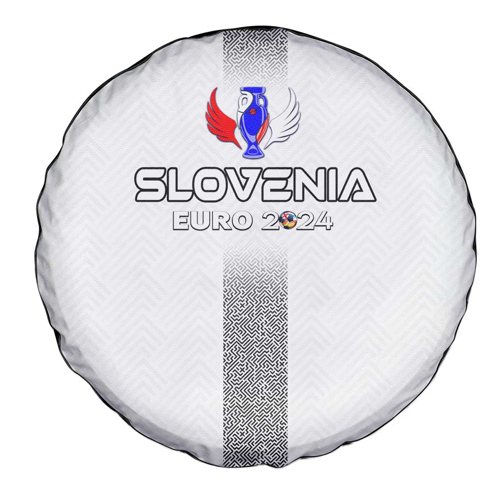Slovenia Football 2024 Spare Tire Cover Trophy Wing Style - Wonder Print Shop