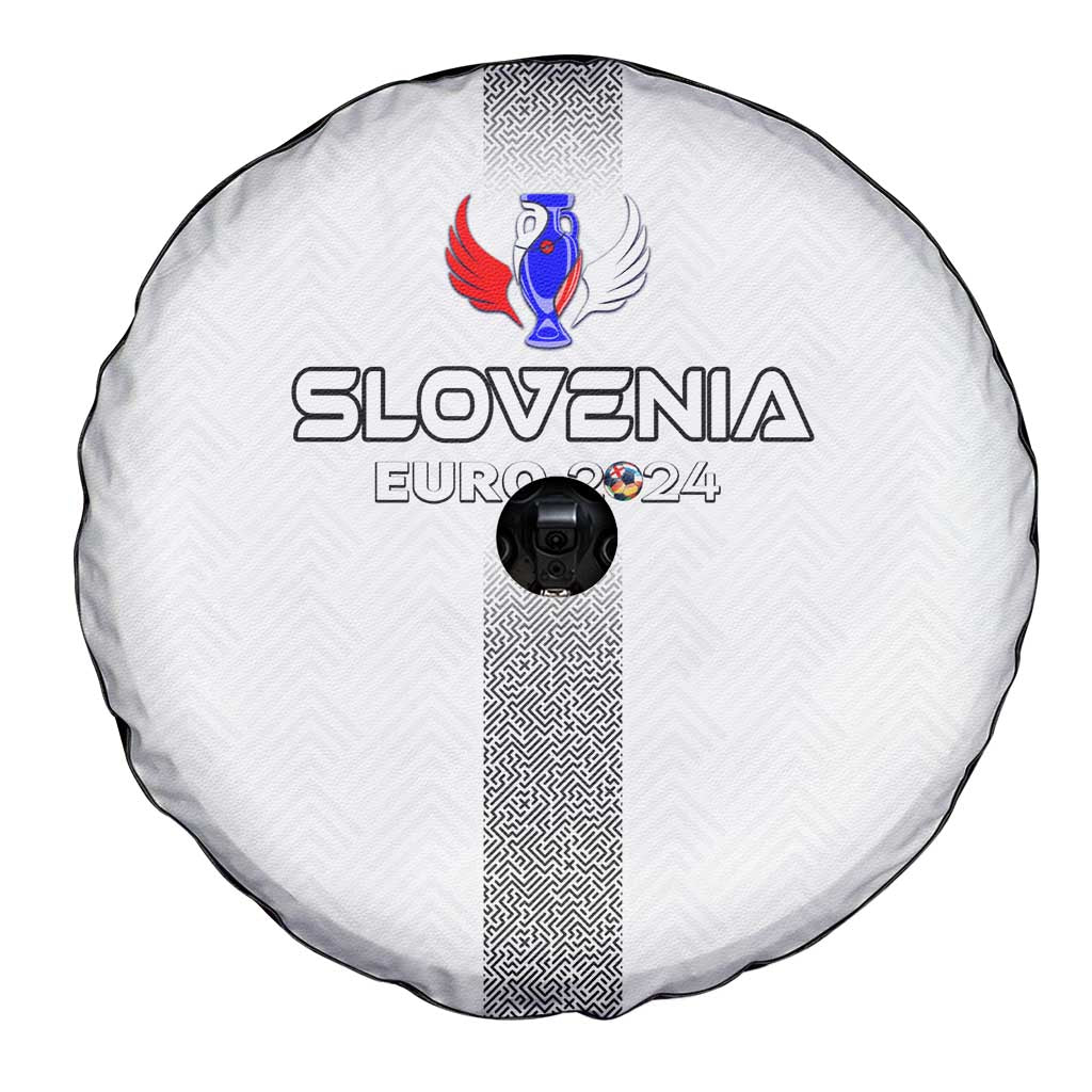Slovenia Football 2024 Spare Tire Cover Trophy Wing Style - Wonder Print Shop