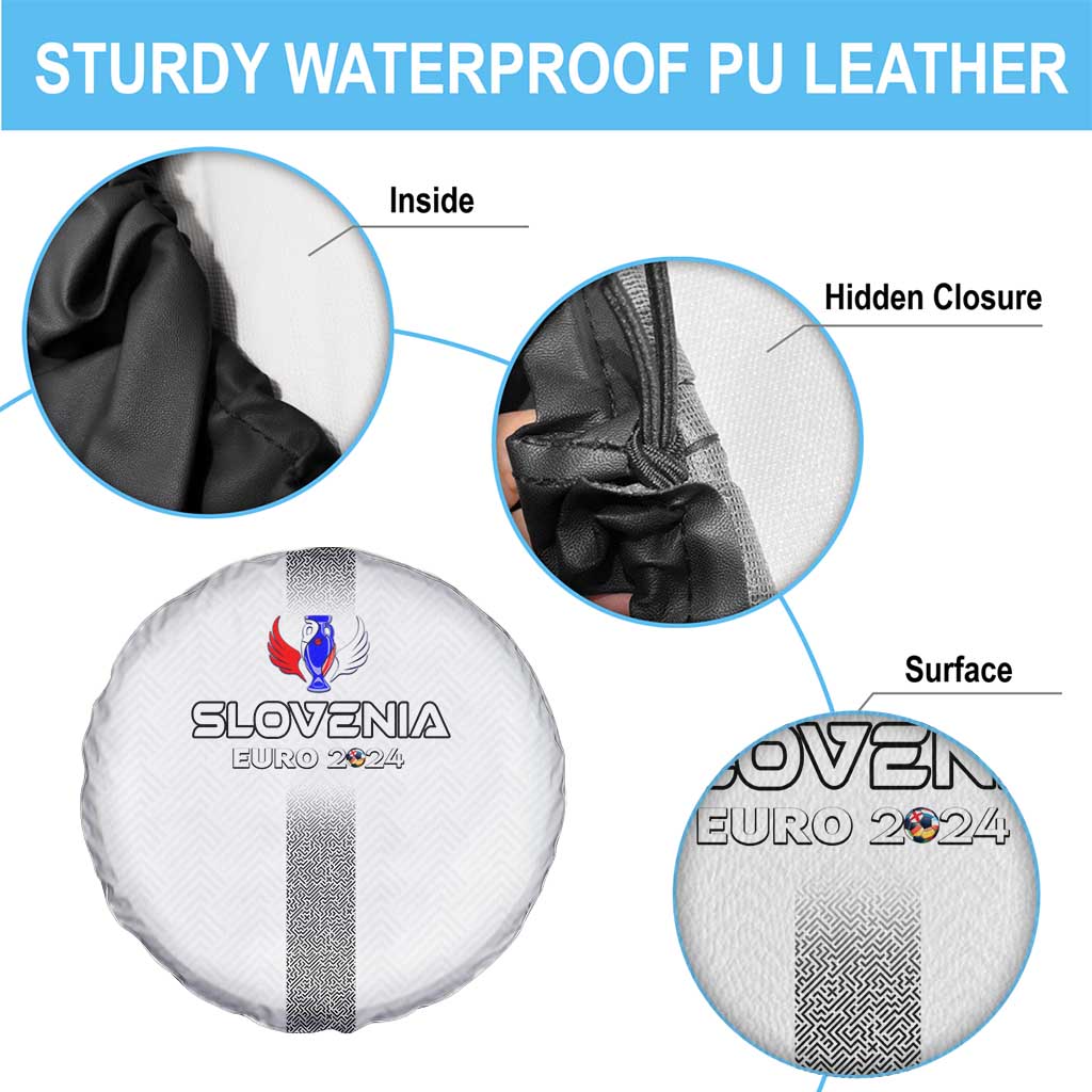 Slovenia Football 2024 Spare Tire Cover Trophy Wing Style - Wonder Print Shop