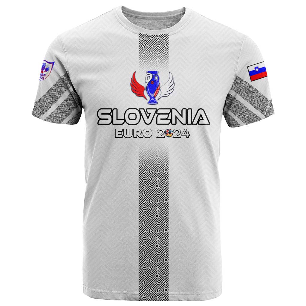 Personalized Slovenia Football 2024 T Shirt Trophy Wing Style - Wonder Print Shop