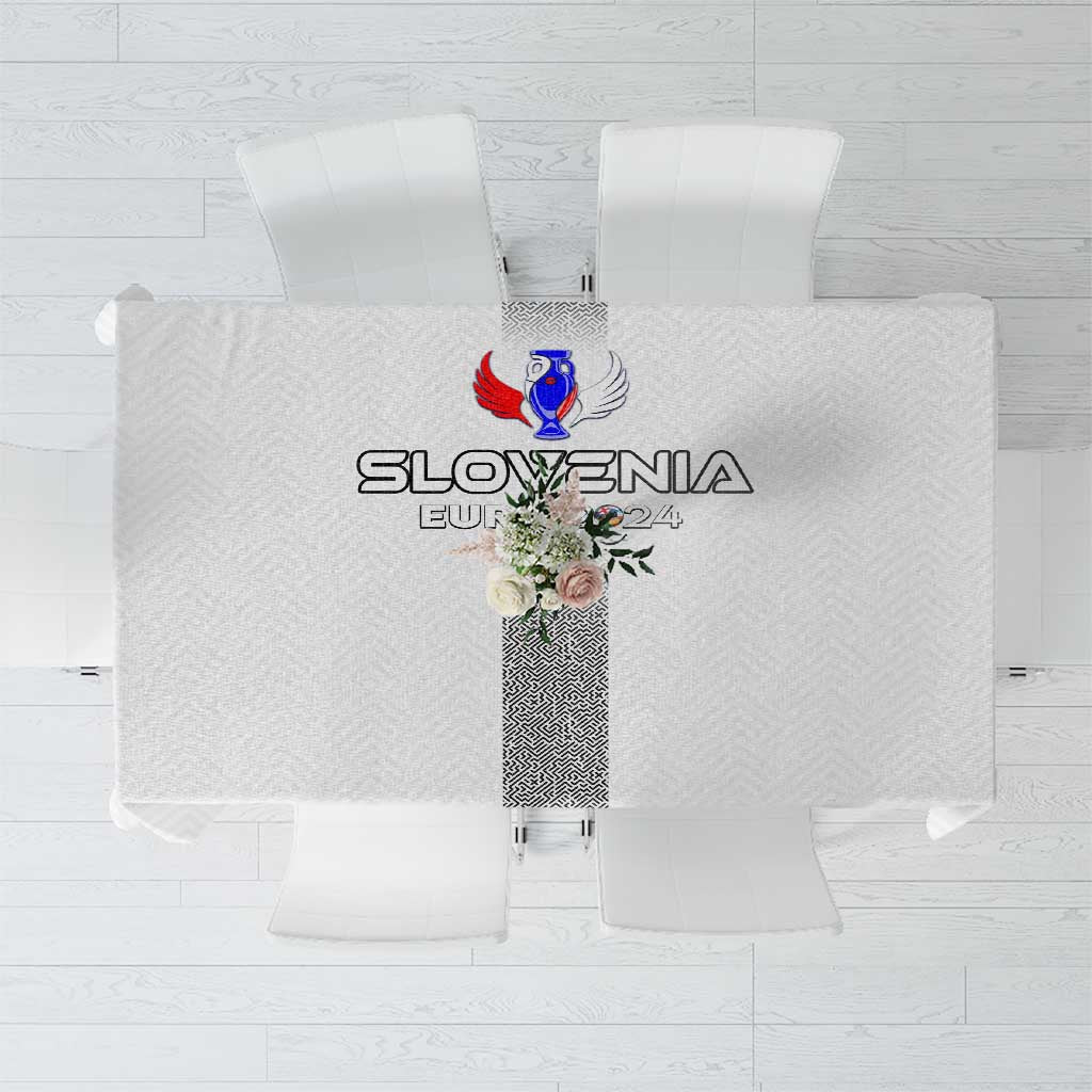 Slovenia Football 2024 Tablecloth Trophy Wing Style - Wonder Print Shop