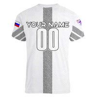 Personalized Slovenia Football 2024 Women V-Neck T-Shirt Trophy Wing Style - Wonder Print Shop
