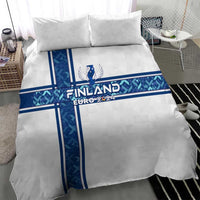 Finland Football 2024 Bedding Set Trophy Wing Style - Wonder Print Shop