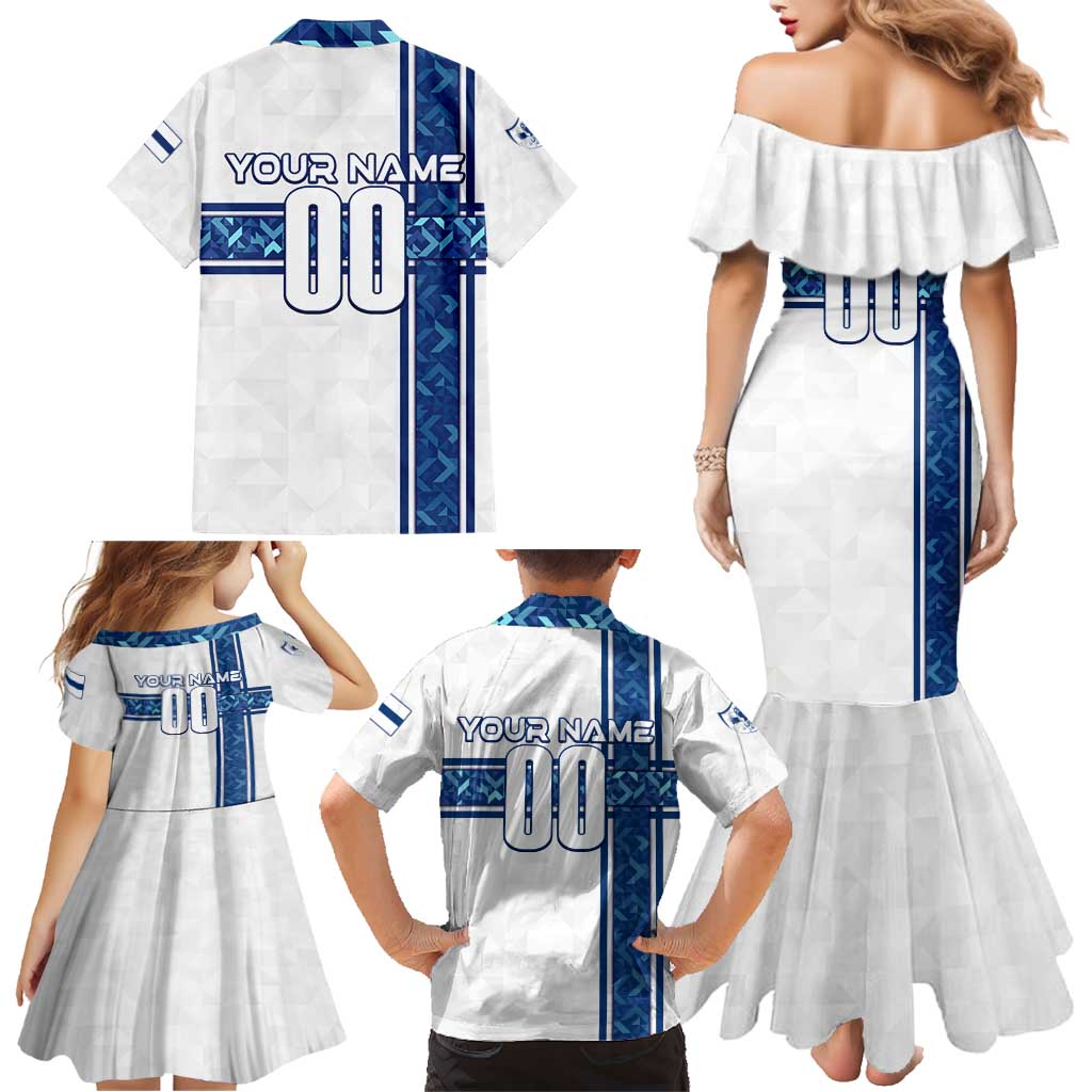 Personalized Finland Football 2024 Family Matching Mermaid Dress and Hawaiian Shirt Trophy Wing Style - Wonder Print Shop