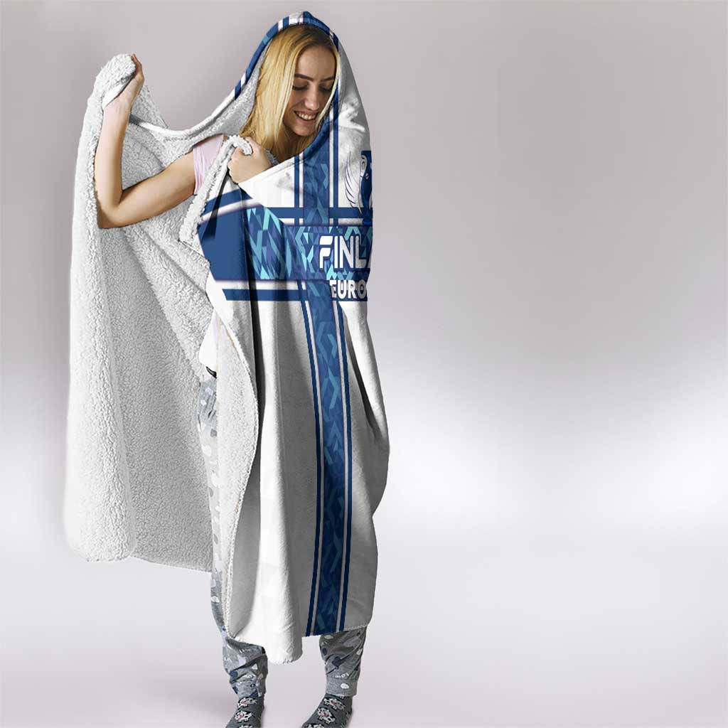 Finland Football 2024 Hooded Blanket Trophy Wing Style