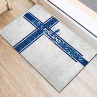 Finland Football 2024 Rubber Doormat Trophy Wing Style - Wonder Print Shop