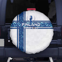 Finland Football 2024 Spare Tire Cover Trophy Wing Style - Wonder Print Shop