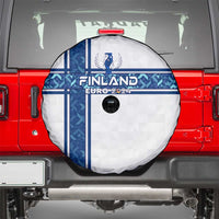 Finland Football 2024 Spare Tire Cover Trophy Wing Style - Wonder Print Shop
