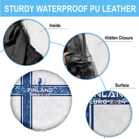 Finland Football 2024 Spare Tire Cover Trophy Wing Style - Wonder Print Shop