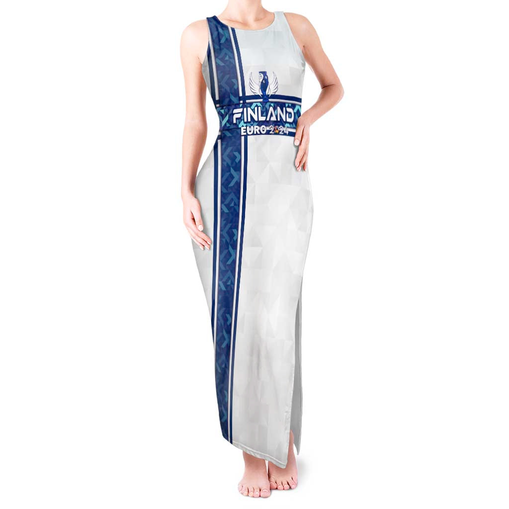 Personalized Finland Football 2024 Tank Maxi Dress Trophy Wing Style - Wonder Print Shop