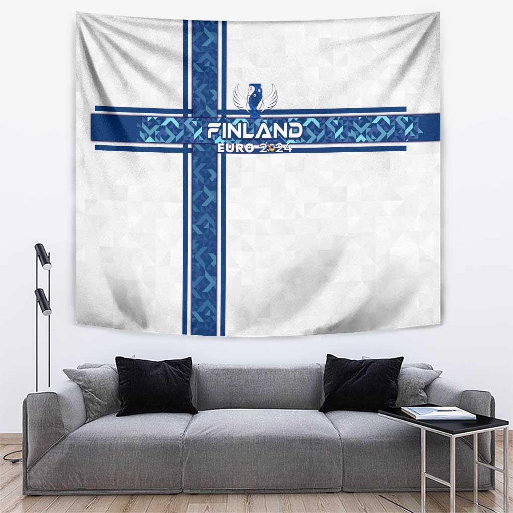 Finland Football 2024 Tapestry Trophy Wing Style - Wonder Print Shop