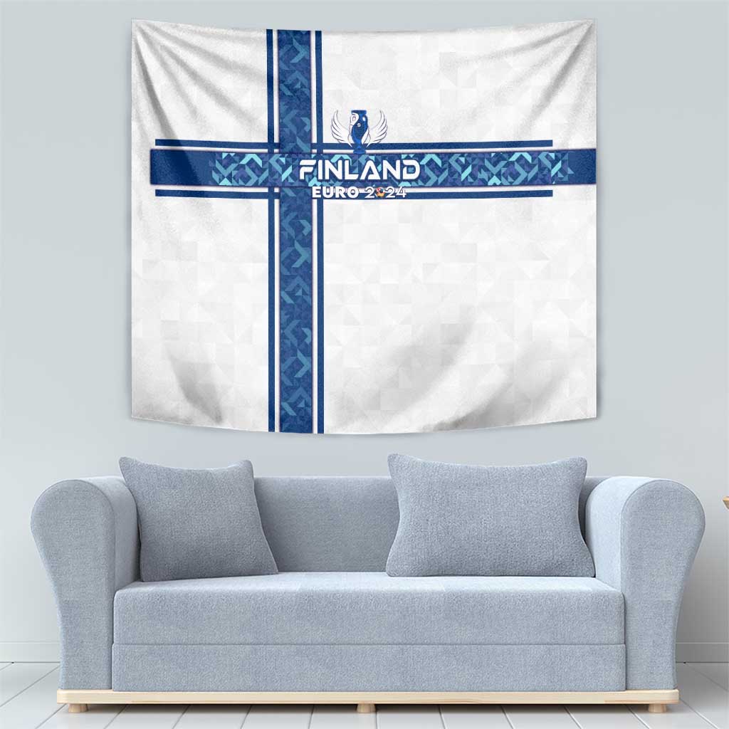 Finland Football 2024 Tapestry Trophy Wing Style - Wonder Print Shop