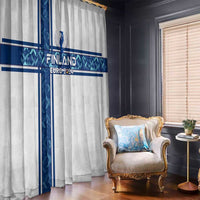 Finland Football 2024 Window Curtain Trophy Wing Style - Wonder Print Shop
