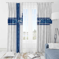 Finland Football 2024 Window Curtain Trophy Wing Style - Wonder Print Shop