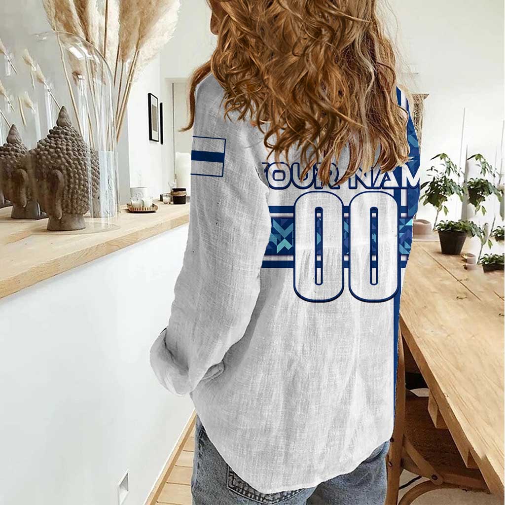 Personalized Finland Football 2024 Women Casual Shirt Trophy Wing Style - Wonder Print Shop