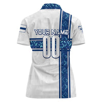 Personalized Finland Football 2024 Women Polo Shirt Trophy Wing Style - Wonder Print Shop