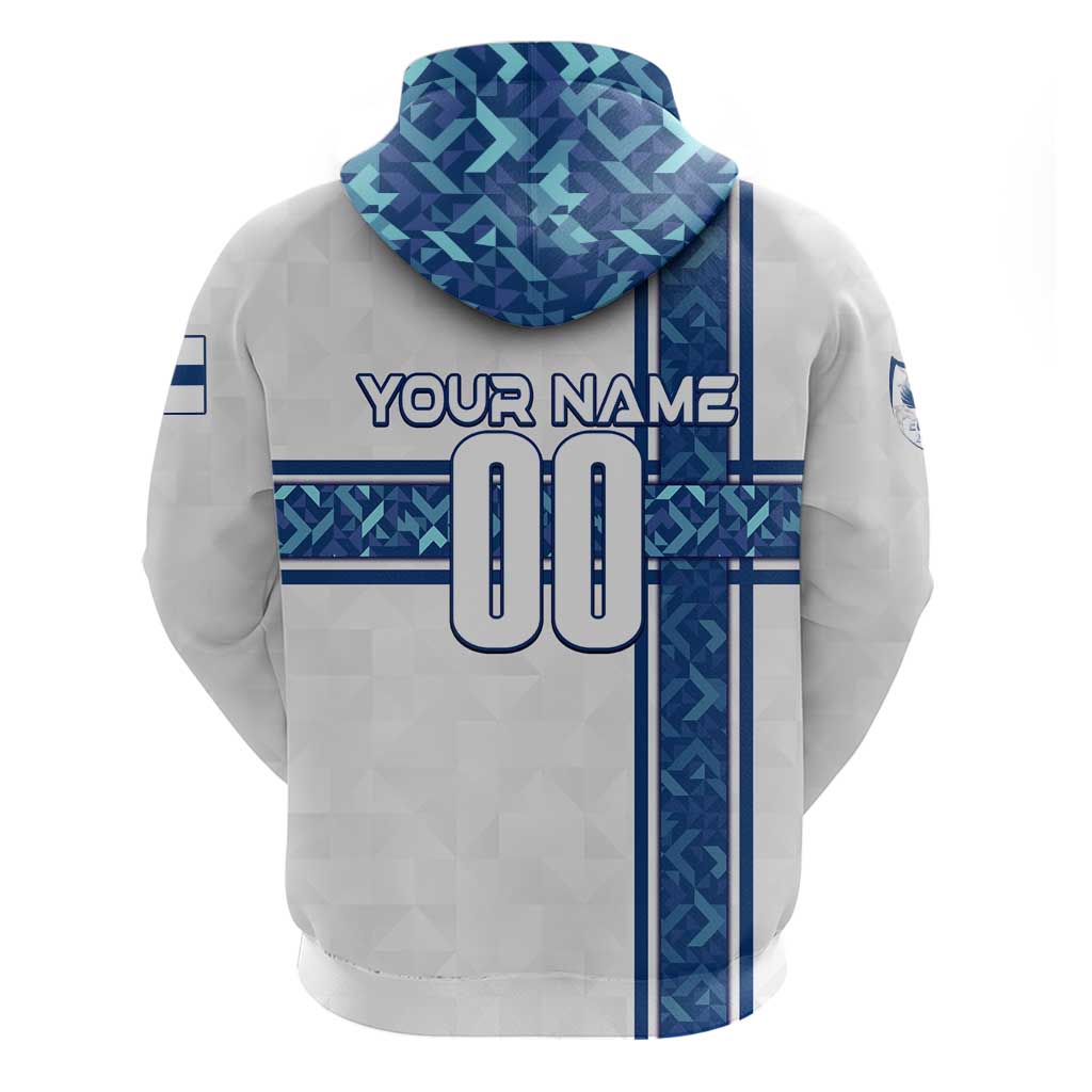 Personalized Finland Football 2024 Zip Hoodie Trophy Wing Style - Wonder Print Shop