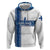 Personalized Finland Football 2024 Zip Hoodie Trophy Wing Style - Wonder Print Shop