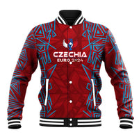 Personalized Czech Republic Football 2024 Baseball Jacket Trophy Wing Style - Wonder Print Shop