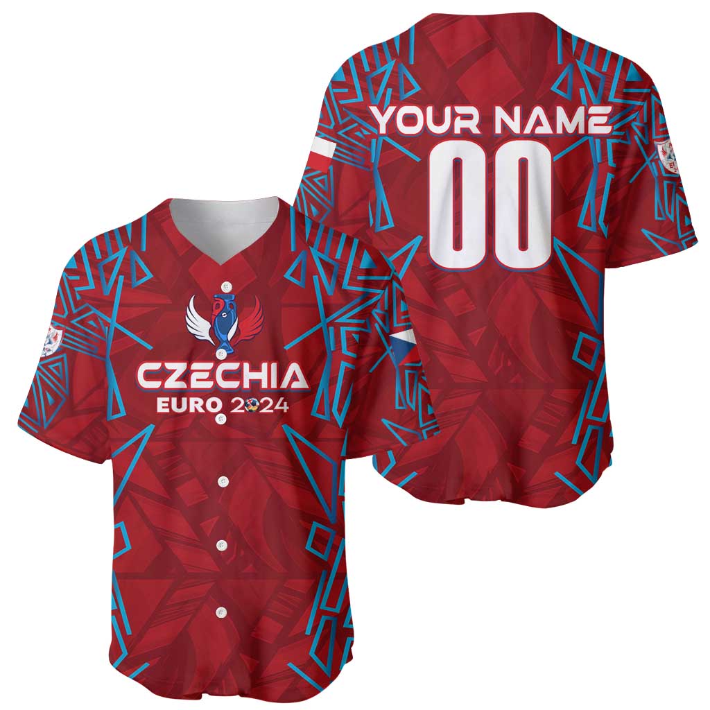 Personalized Czech Republic Football 2024 Baseball Jersey Trophy Wing Style - Wonder Print Shop