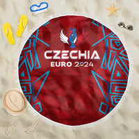Czech Republic Football 2024 Beach Blanket Trophy Wing Style - Wonder Print Shop