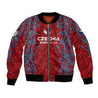 Personalized Czech Republic Football 2024 Bomber Jacket Trophy Wing Style - Wonder Print Shop