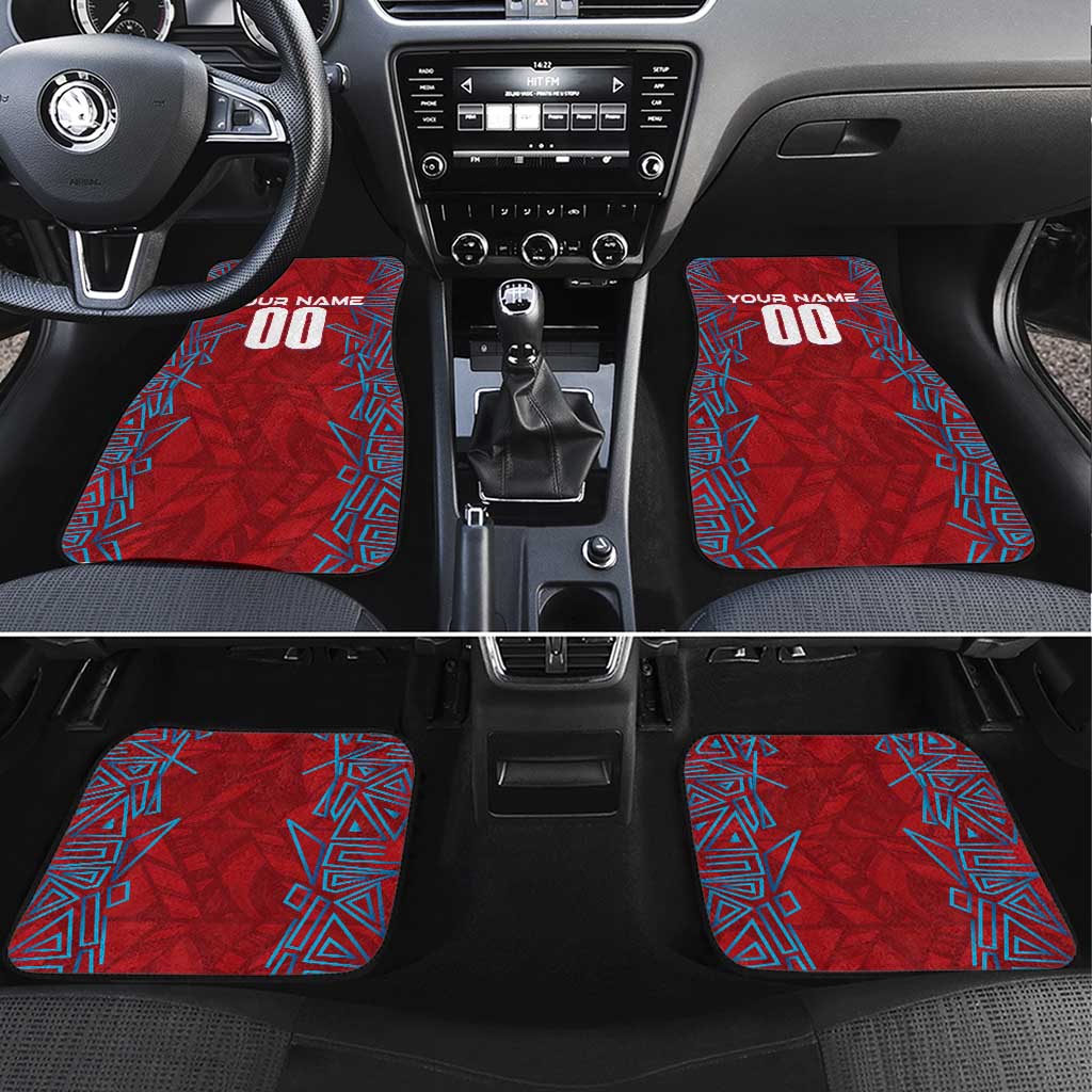 Czech Republic Football 2024 Car Mats Trophy Wing Style - Wonder Print Shop