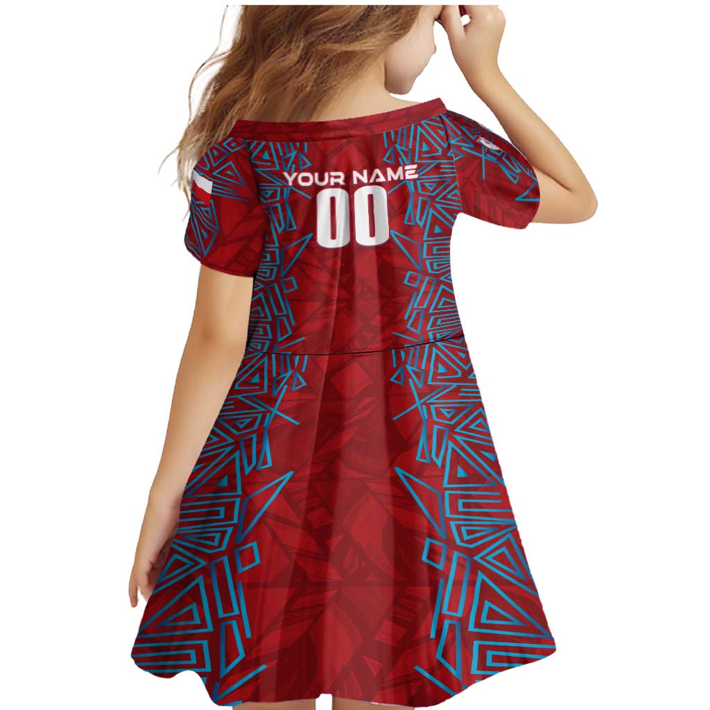 Personalized Czech Republic Football 2024 Family Matching Mermaid Dress and Hawaiian Shirt Trophy Wing Style - Wonder Print Shop