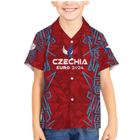 Personalized Czech Republic Football 2024 Family Matching Mermaid Dress and Hawaiian Shirt Trophy Wing Style - Wonder Print Shop