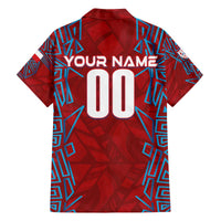 Personalized Czech Republic Football 2024 Family Matching Off The Shoulder Long Sleeve Dress and Hawaiian Shirt Trophy Wing Style - Wonder Print Shop