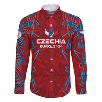 Personalized Czech Republic Football 2024 Family Matching Off The Shoulder Long Sleeve Dress and Hawaiian Shirt Trophy Wing Style - Wonder Print Shop