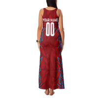 Personalized Czech Republic Football 2024 Family Matching Tank Maxi Dress and Hawaiian Shirt Trophy Wing Style - Wonder Print Shop