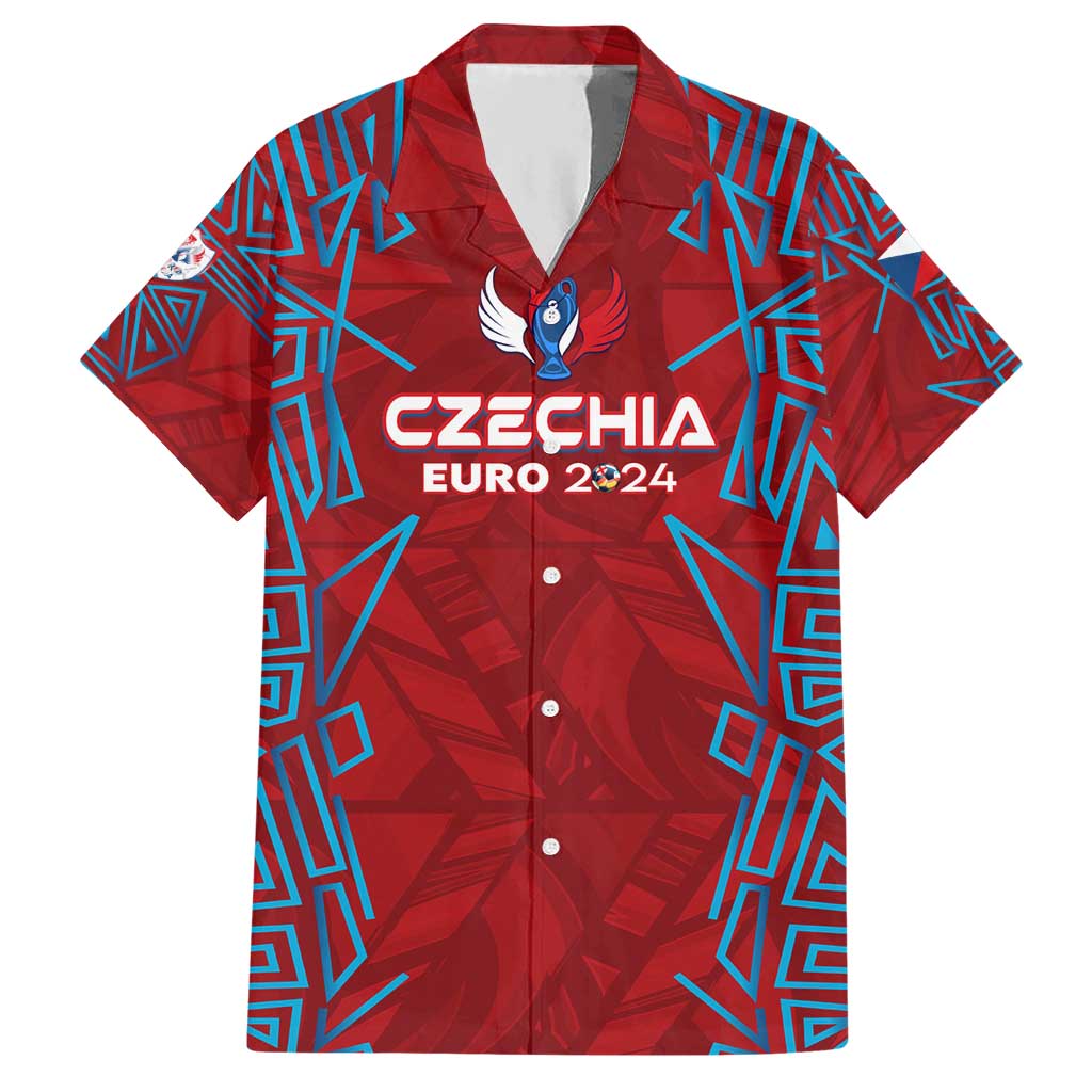 Personalized Czech Republic Football 2024 Hawaiian Shirt Trophy Wing Style - Wonder Print Shop