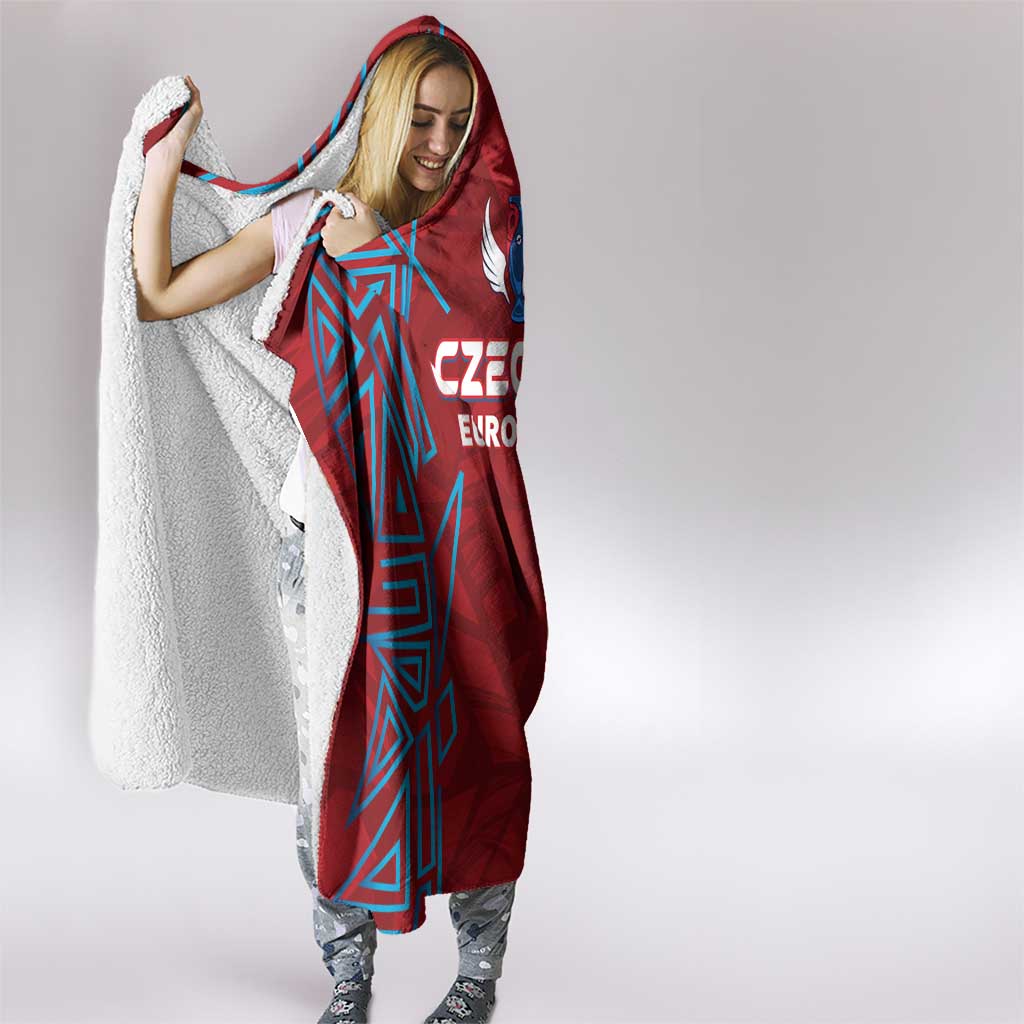 Czech Republic Football 2024 Hooded Blanket Trophy Wing Style
