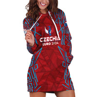 Personalized Czech Republic Football 2024 Hoodie Dress Trophy Wing Style - Wonder Print Shop