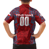 Personalized Czech Republic Football 2024 Kid Hawaiian Shirt Trophy Wing Style - Wonder Print Shop