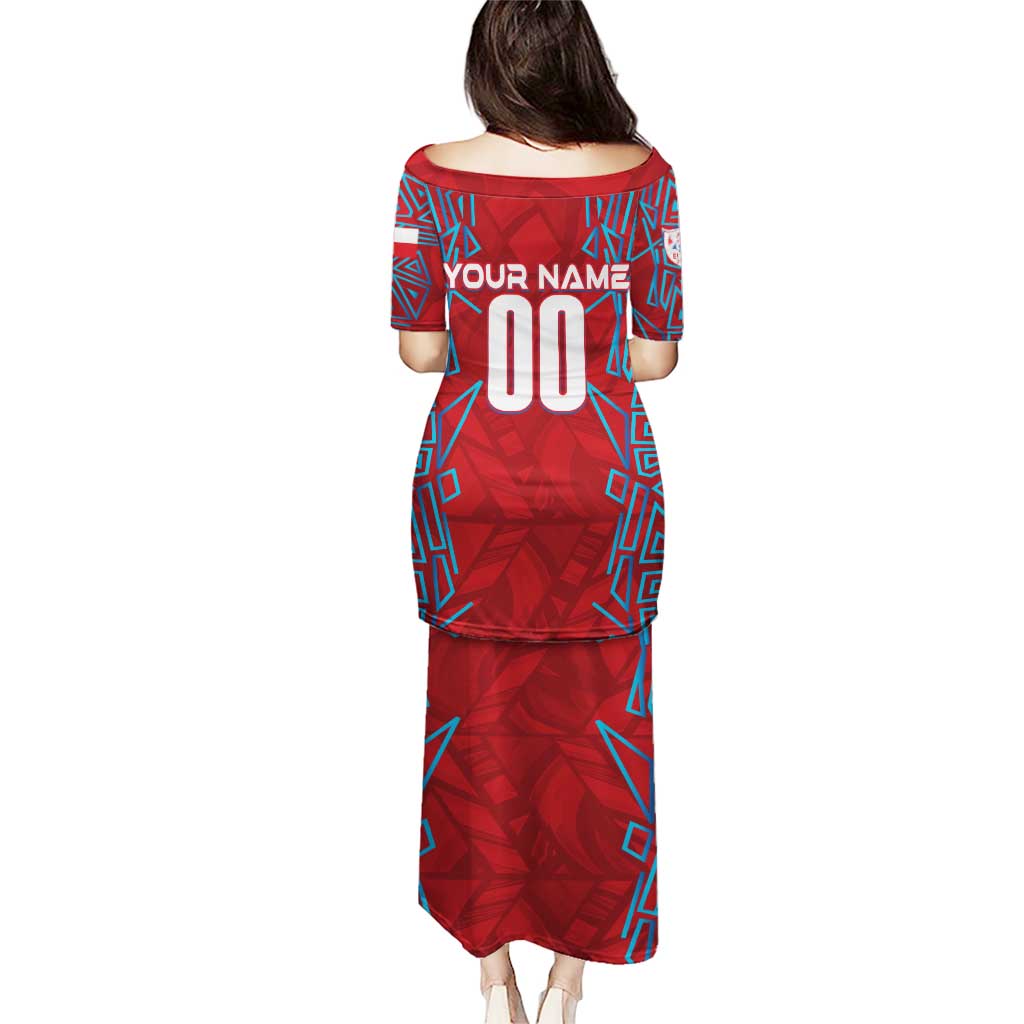 Personalized Czech Republic Football 2024 Puletasi Trophy Wing Style - Wonder Print Shop