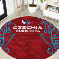 Czech Republic Football 2024 Round Carpet Trophy Wing Style