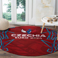 Czech Republic Football 2024 Round Carpet Trophy Wing Style