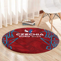 Czech Republic Football 2024 Round Carpet Trophy Wing Style
