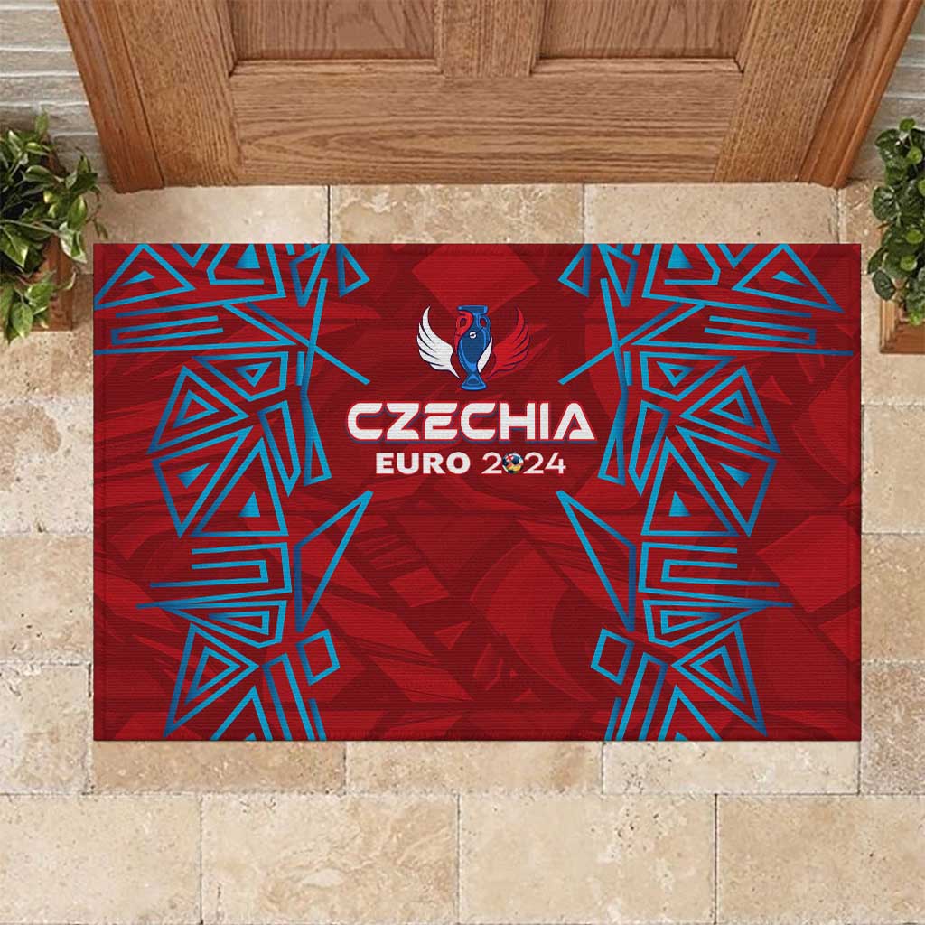 Czech Republic Football 2024 Rubber Doormat Trophy Wing Style - Wonder Print Shop