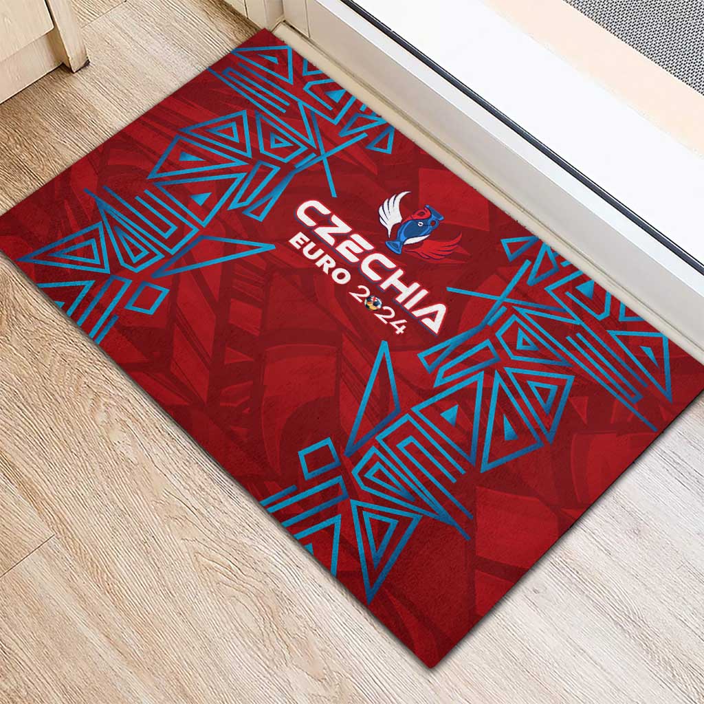 Czech Republic Football 2024 Rubber Doormat Trophy Wing Style - Wonder Print Shop