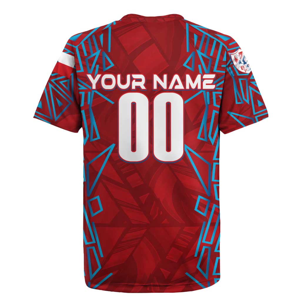 Personalized Czech Republic Football 2024 Rugby Jersey Trophy Wing Style - Wonder Print Shop