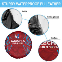 Czech Republic Football 2024 Spare Tire Cover Trophy Wing Style - Wonder Print Shop